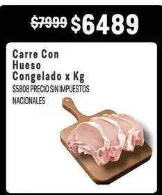 Makro Carne con hueso congelado oferta