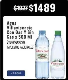 Makro Villavicencio - agua con gas y sin gas oferta