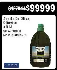 Oliovita - aceite de oliva x 5 lt