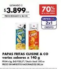 Disco Papas fritas oferta