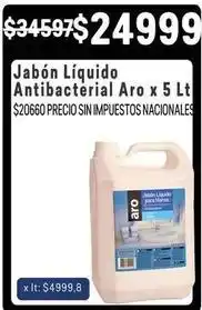 Makro Aro - jabón líquido antibacterial x 5 lt oferta