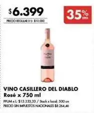 Disco Casillero del diablo - vino casillero del diablo rosé oferta