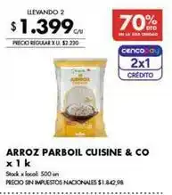 Disco Arroz parboil cuisine & co oferta