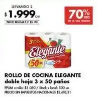 Disco Elegante - rollo de cocina doble hoja oferta