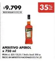 Disco Aperol - aperitivo oferta