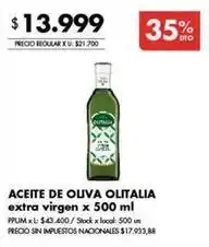 Disco Aceite de oliva extra virgen oferta