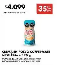 Disco Crema en polvo oferta