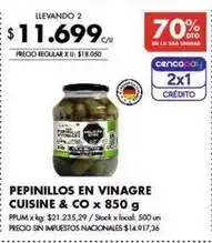 Disco Pepinillos en vinagre oferta