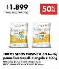 Disco Fideos secos oferta