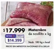 Disco Matambre de novillito oferta