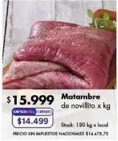 Disco Matambre de novillito oferta