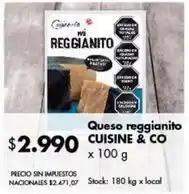 Disco Queso reggianito oferta