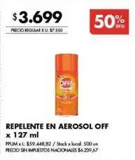 Disco Repente en aerosol oferta