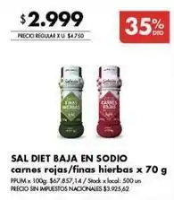 Disco Sal diet baja en sodio oferta