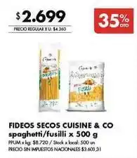 Disco Fideos secos spaghetti/fusilli oferta