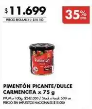 Disco Pimentón picante/dulce oferta