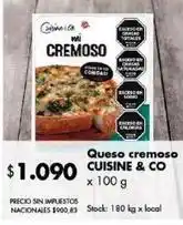 Disco Queso cremoso oferta