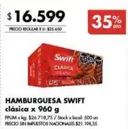 Disco Swift - hamburguesa oferta