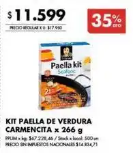 Disco Paella kit seafood oferta