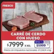 Jumbo Carré de cerdo con hueso oferta