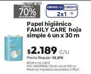 Jumbo Papel higi uevo family care hoja simple oferta