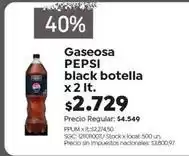 Jumbo Pepsi - gaseosa black botella oferta