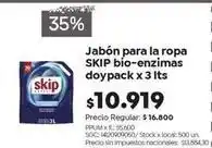 Jumbo Skip - jabón para la ropa bio-enzimas doypack oferta
