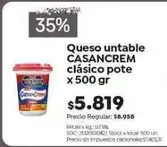 Jumbo Casancrem - queso untable cl uevo sico pote oferta
