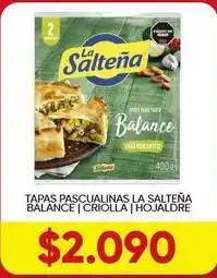 Supermercados Tadicor La salteña - tapas pascualinas balance criolla hojaldre oferta