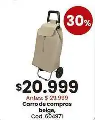 Coto Carro de compras beige, cod. 604971 oferta