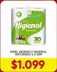 Supermercados Tadicor Higienol - papel higienico texturado 4 x 30m oferta
