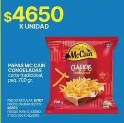 Supermercados Vea Papas congeladas corte tradicional oferta