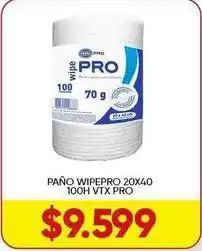 Supermercados Tadicor Pro - paño wipepro 20x40 100h vtx oferta