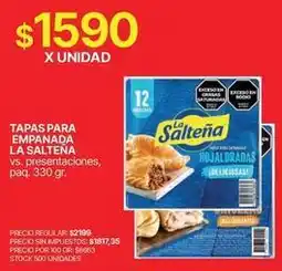 Supermercados Vea La salteña - tapas para empanada oferta