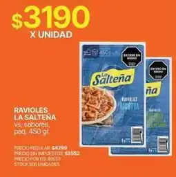 Supermercados Vea La salteña - ravioles oferta