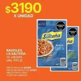 Supermercados Vea La salteña - ravioles oferta