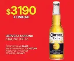 Supermercados Vea Corona - cerveza rubia oferta