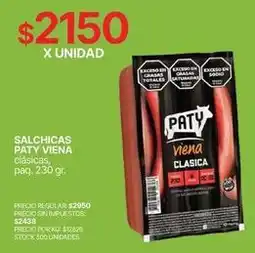 Supermercados Vea Paty - salchichas paty viena clasicas oferta
