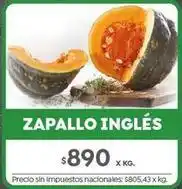 Jumbo Zapallo inglés oferta