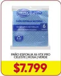 Supermercados Tadicor Pro - paño esponja x6 oferta