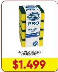Supermercados Tadicor Pro - esponja lisa x 4 oferta