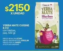 Supermercados Vea Yerba mate hierbas oferta