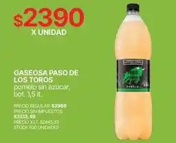 Supermercados Vea Paso de los toros - gaseosa pomelo sin azúcar oferta