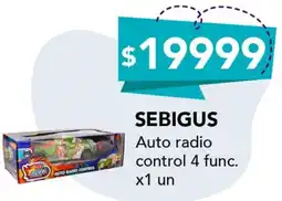 Nini Mayorista Sebigus auto radio control 4 func. oferta