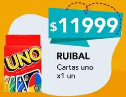 Nini Mayorista Ruibal cartas uno oferta