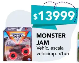 Nini Mayorista Monster Jam vehíc. escala velocirap. oferta