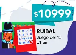 Nini Mayorista Ruibal juego del 15 oferta