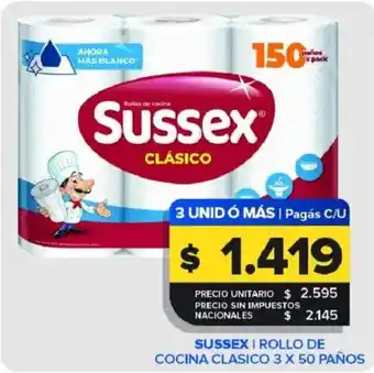 Carrefour Maxi Sussex rollo de cocina clasico oferta