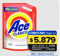 Carrefour Maxi Ace jabon liquido clasico oferta
