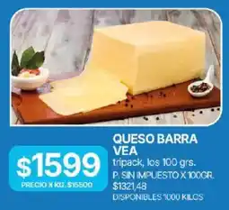 Supermercados Vea Vea queso barra oferta